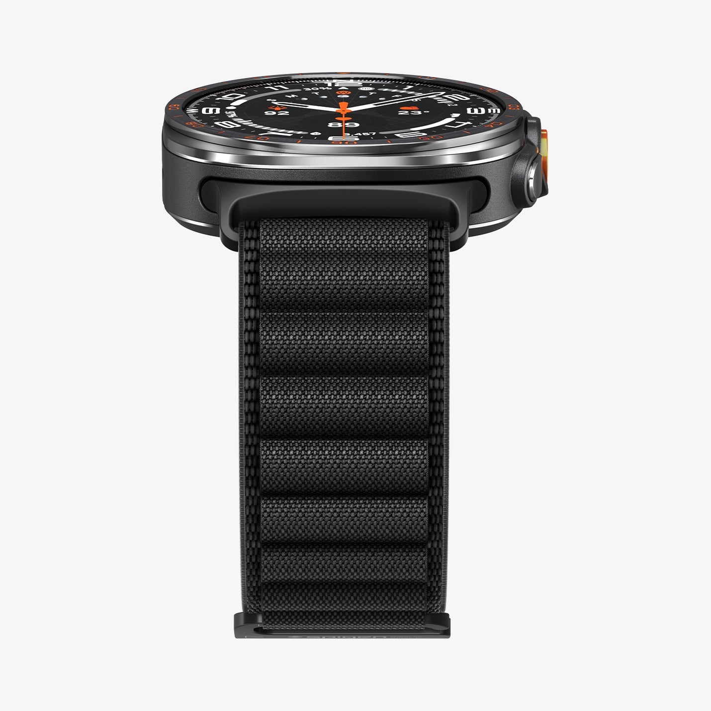 Spigen Galaxy Watch Ultra 2 & Ultra 47mm Band - WBF1 - Black - white background detail image 5