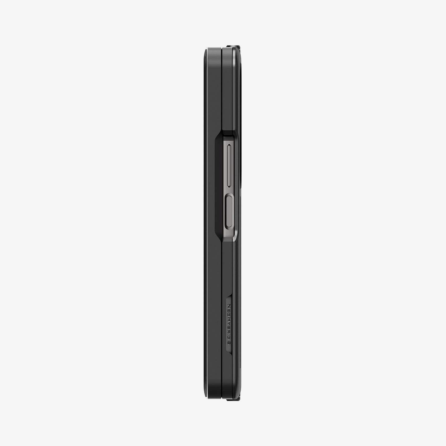 ACS05106 - Galaxy Z Fold 4 Case Neo Hybrid S in black showing the back and front