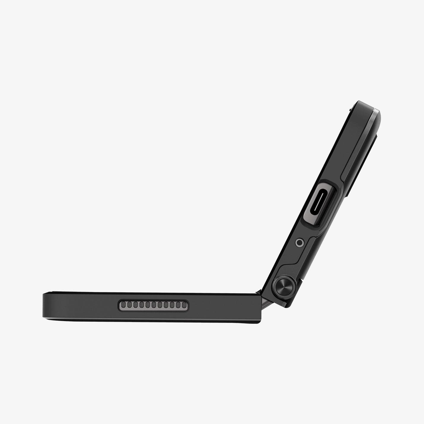 ACS05106 - Galaxy Z Fold 4 Case Neo Hybrid S in black showing the back and front