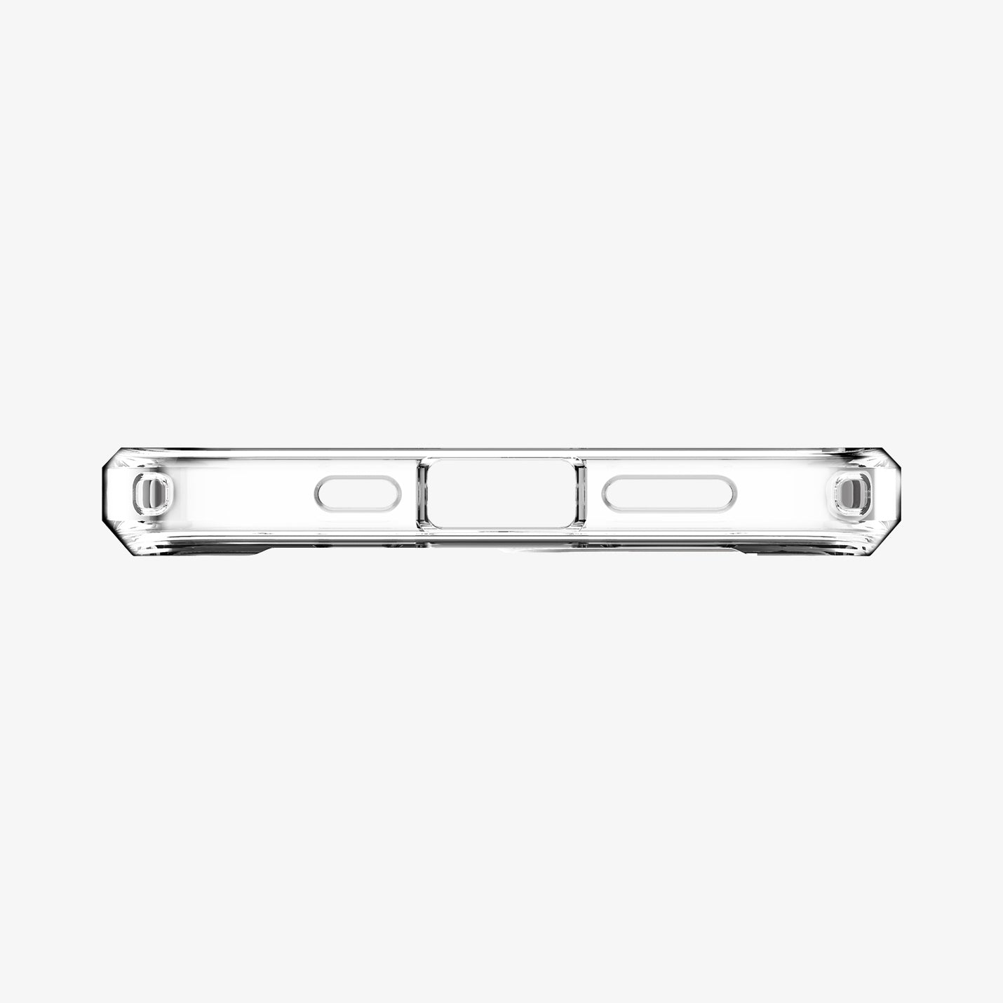 ACS01618 - iPhone 12 Pro Max Case Ultra Hybrid in crystal clear showing the back