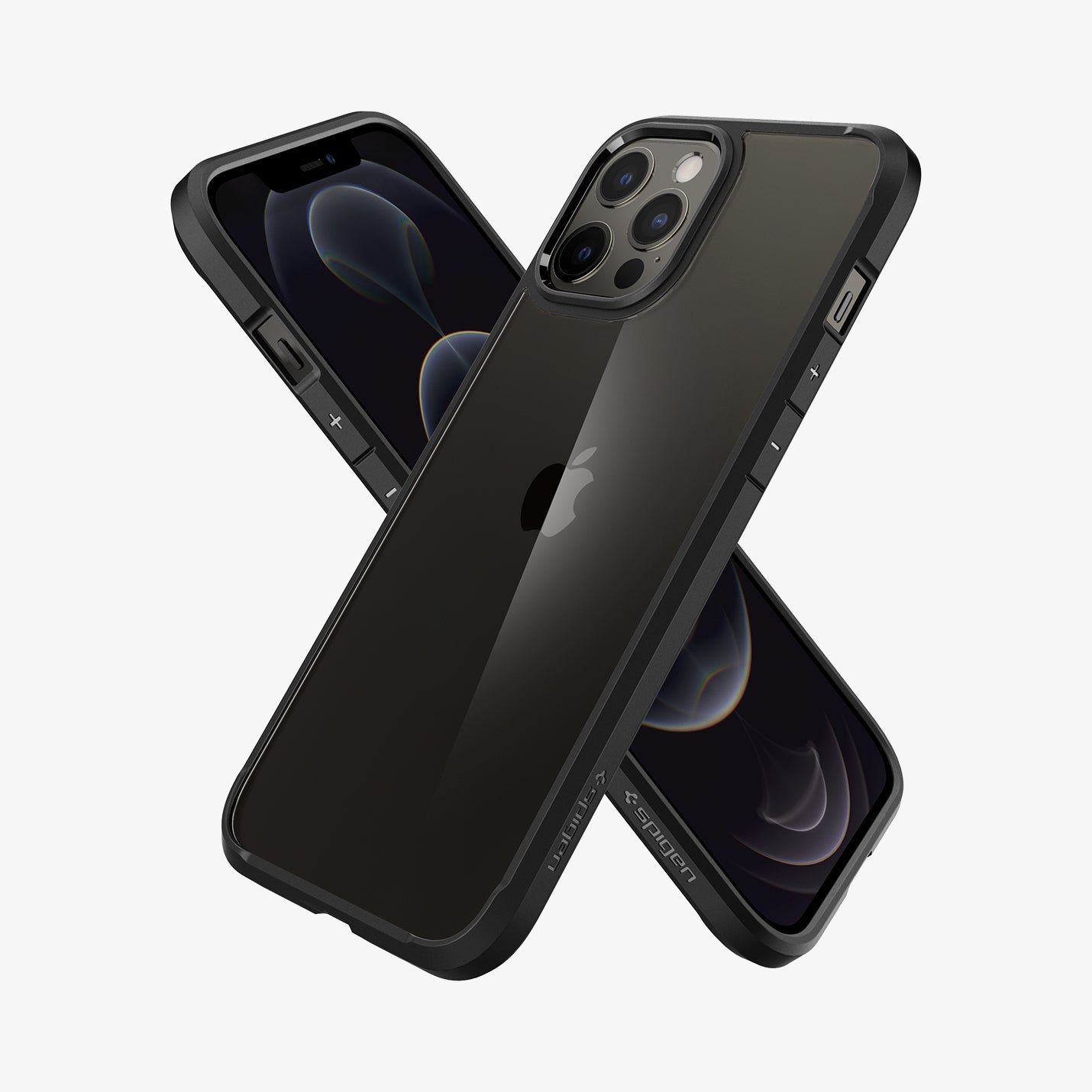 ACS01618 - iPhone 12 Pro Max Case Ultra Hybrid in crystal clear showing the back