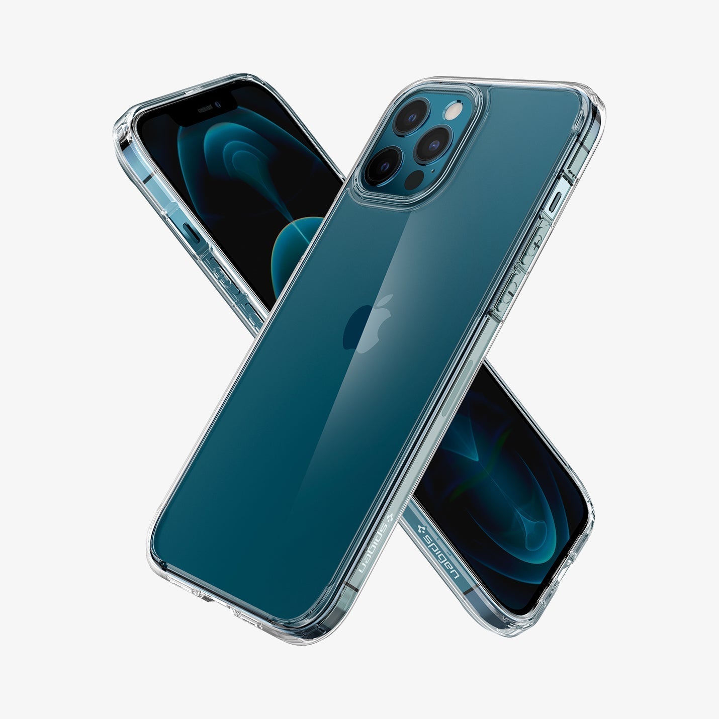 ACS01618 - iPhone 12 Pro Max Case Ultra Hybrid in crystal clear showing the back