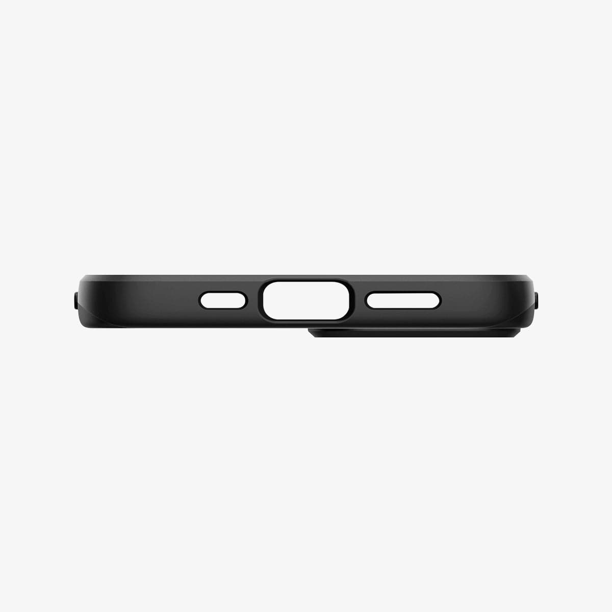 ACS03674 - iPhone 13 Pro Max Case Thin Fit in black showing the back
