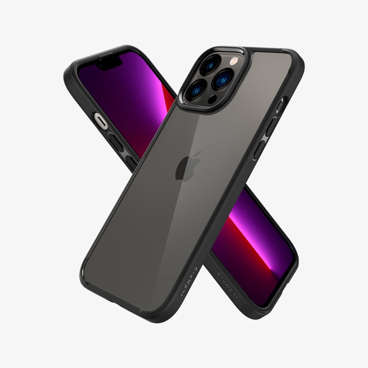 ACS03204 - iPhone 13 Pro Max Case Ultra Hybrid in crystal clear showing the back