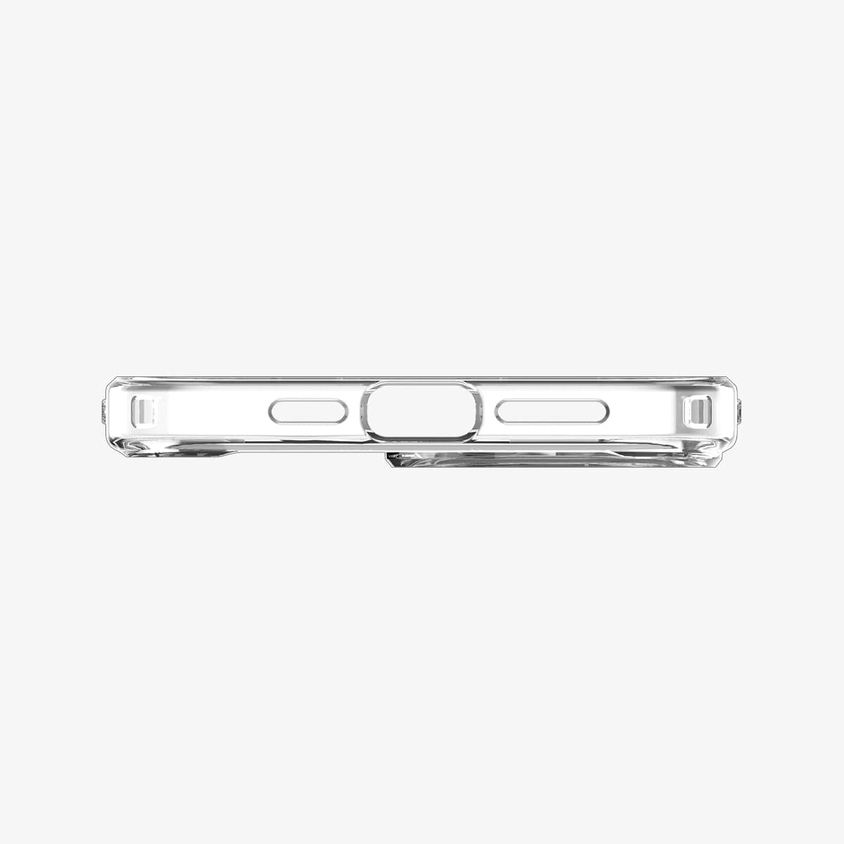 ACS03204 - iPhone 13 Pro Max Case Ultra Hybrid in crystal clear showing the back