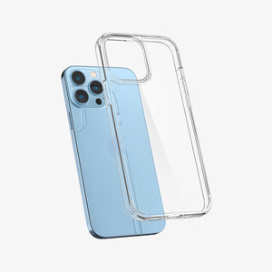 ACS03204 - iPhone 13 Pro Max Case Ultra Hybrid in crystal clear showing the back