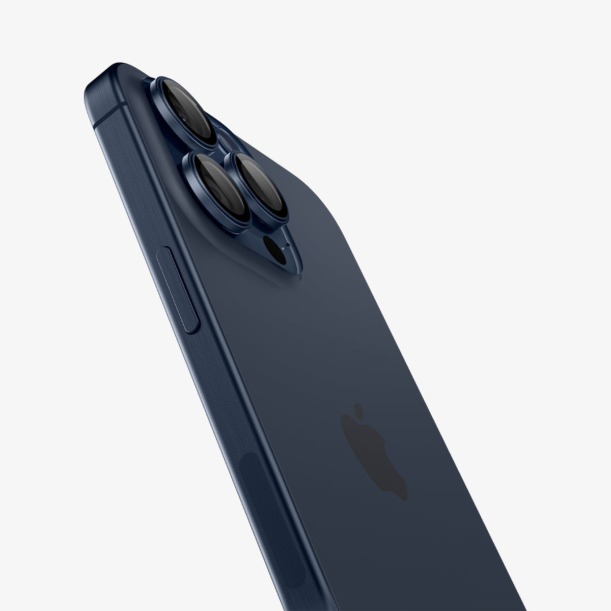 Spigen iPhone 15 Pro Max / 15 Pro Lens Protector – Optik Pro EZ Fit – Blue Titanium product image 3