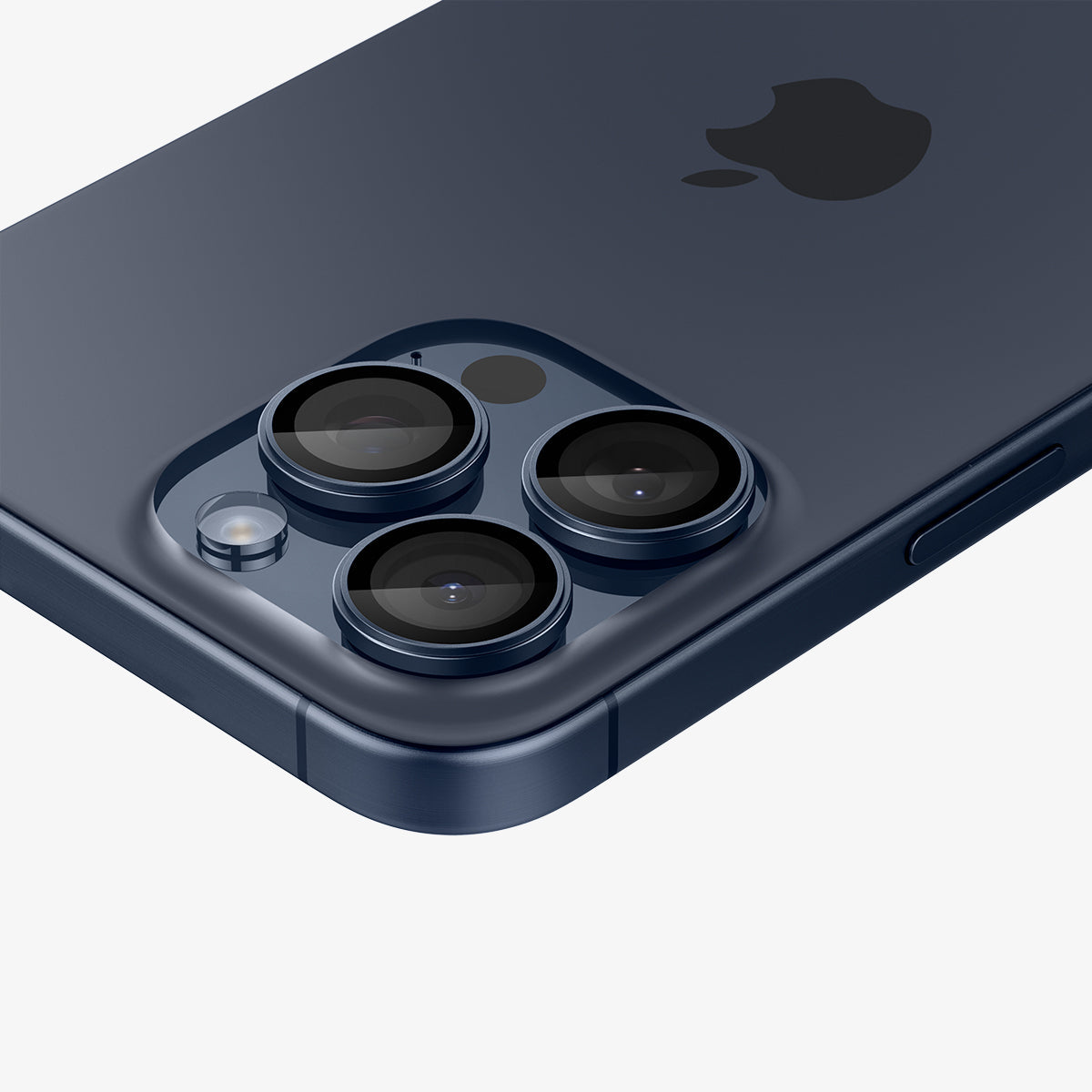 Spigen iPhone 15 Pro Max / 15 Pro Lens Protector – Optik Pro EZ Fit – Blue Titanium product image 2
