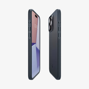 Spigen Thin Fit case for iPhone 15 Pro in Metal Slate – detail image 2
