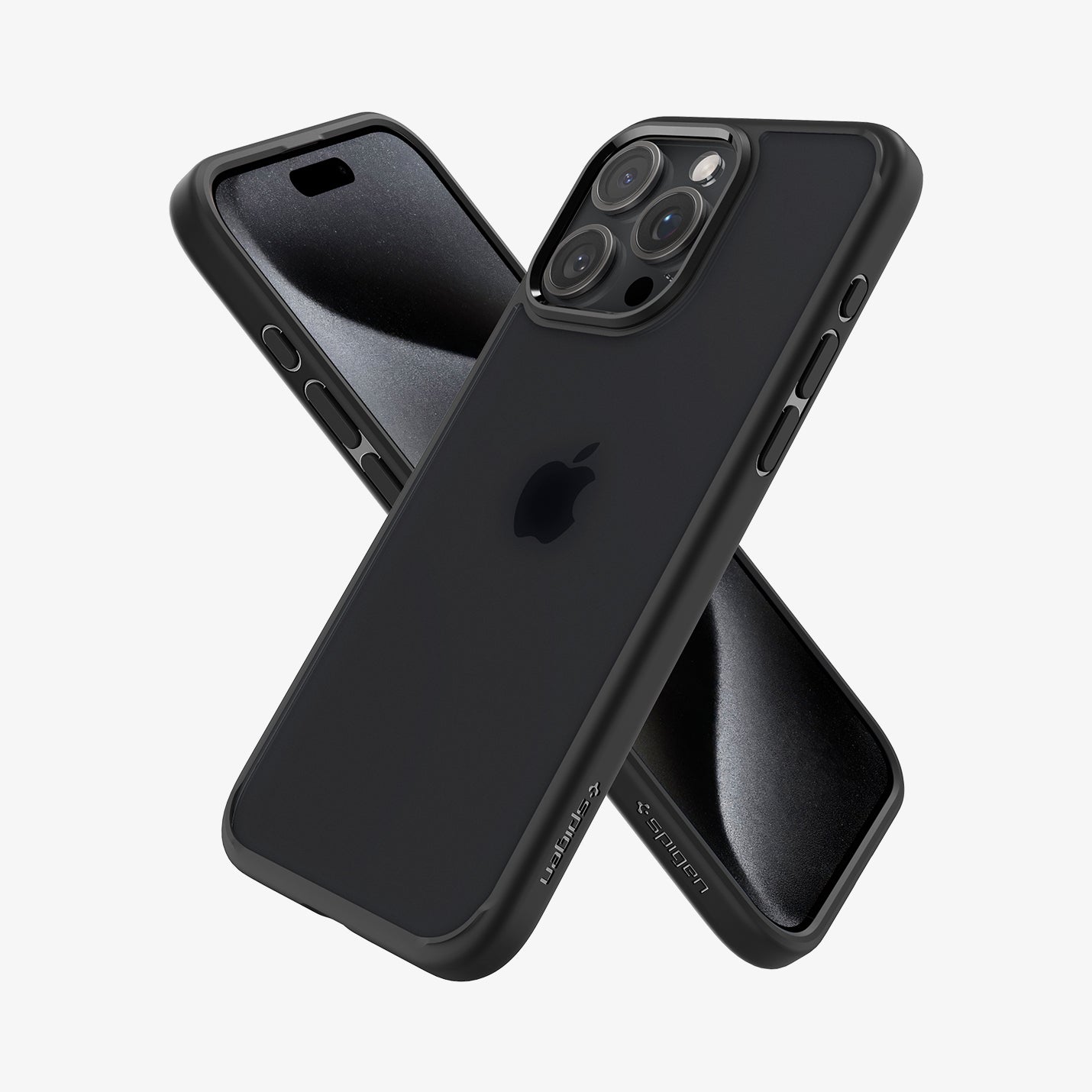 Spigen Ultra Hybrid Matte case for iPhone 15 Pro in Frost Black – detail image 3