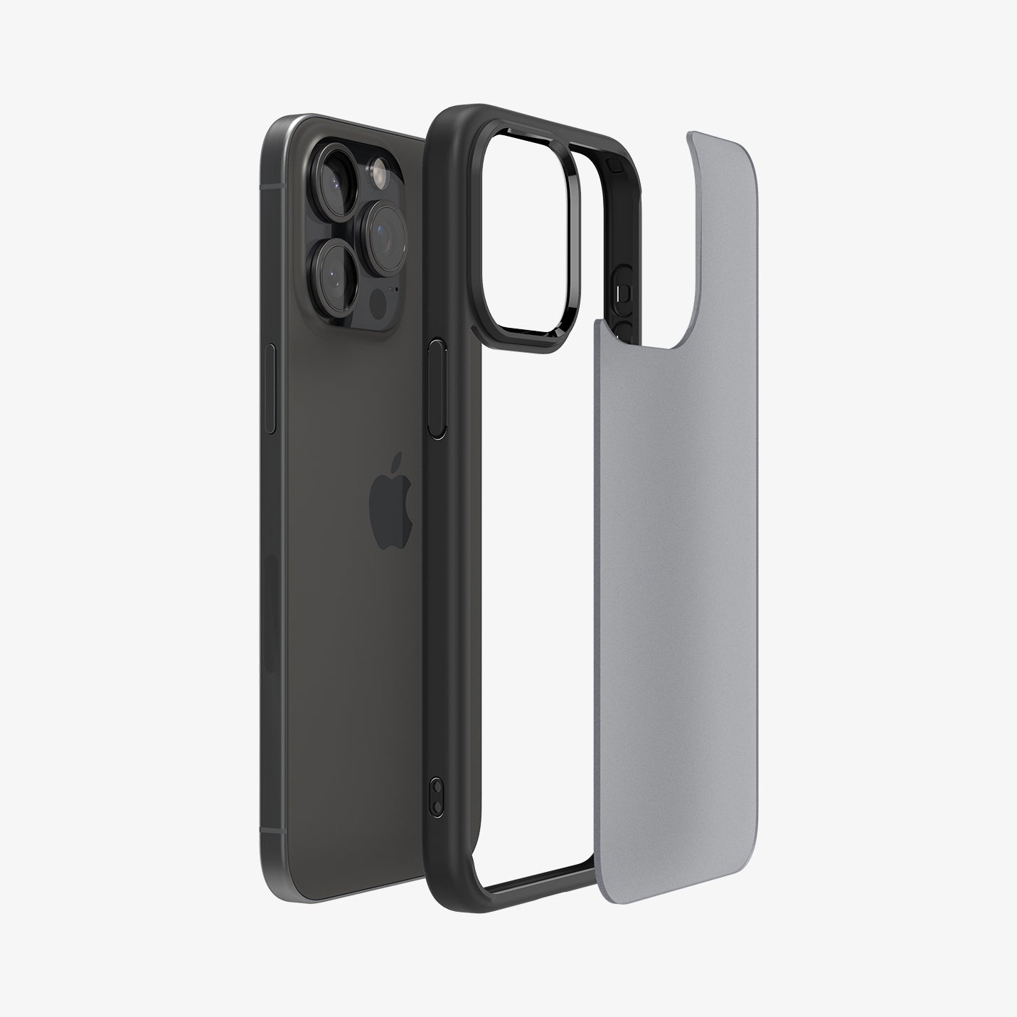 Spigen Ultra Hybrid Matte case for iPhone 15 Pro in Frost Black – detail image 4