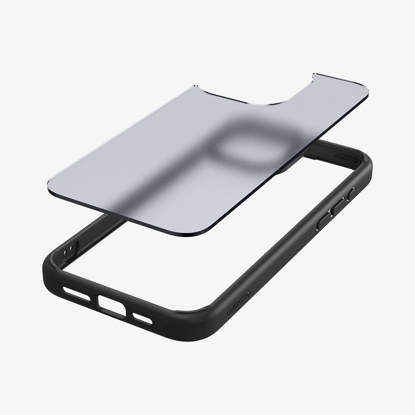 Spigen Ultra Hybrid Matte case for iPhone 15 Pro in Frost Black – detail image 6