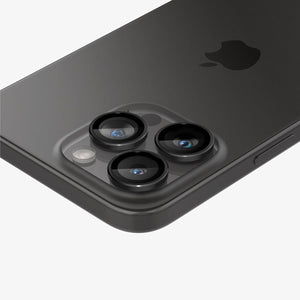 Spigen iPhone 16 Pro Max / 16 Pro Lens Protector – Optik Pro EZ Fit – Black product image 2