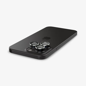 Spigen iPhone 15 Pro Max / 15 Pro Lens Protector – Optik Pro EZ Fit – Silver product image 4