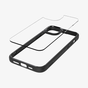 ACS07209 - iPhone 15 Series Ultra Hybrid Case in Natural Titanium showing the back 