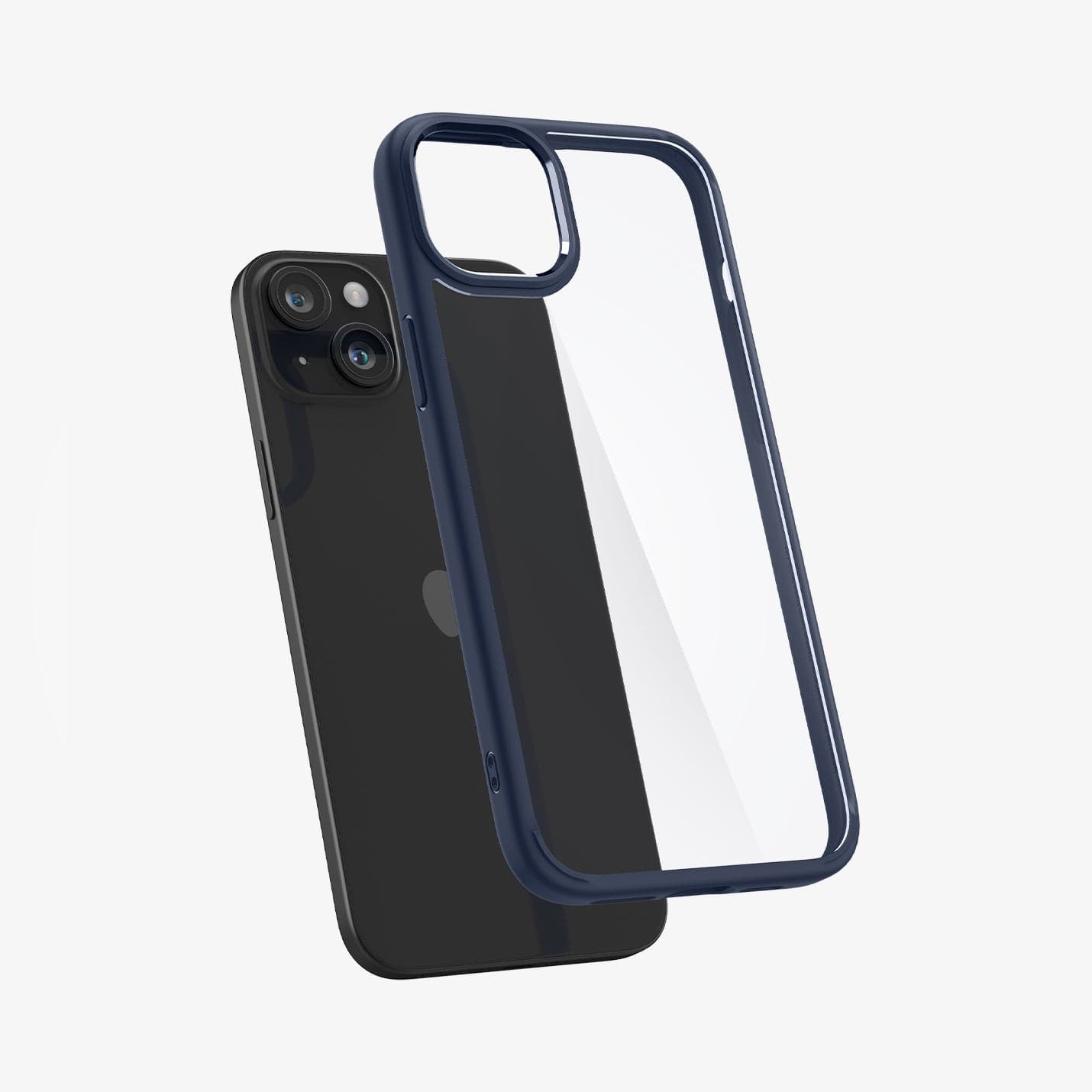 ACS07209 - iPhone 15 Series Ultra Hybrid Case in Natural Titanium showing the back 