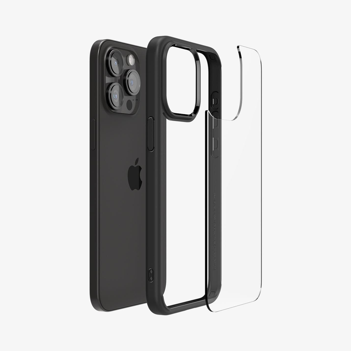 ACS07209 - iPhone 15 Series Ultra Hybrid Case in Natural Titanium showing the back 