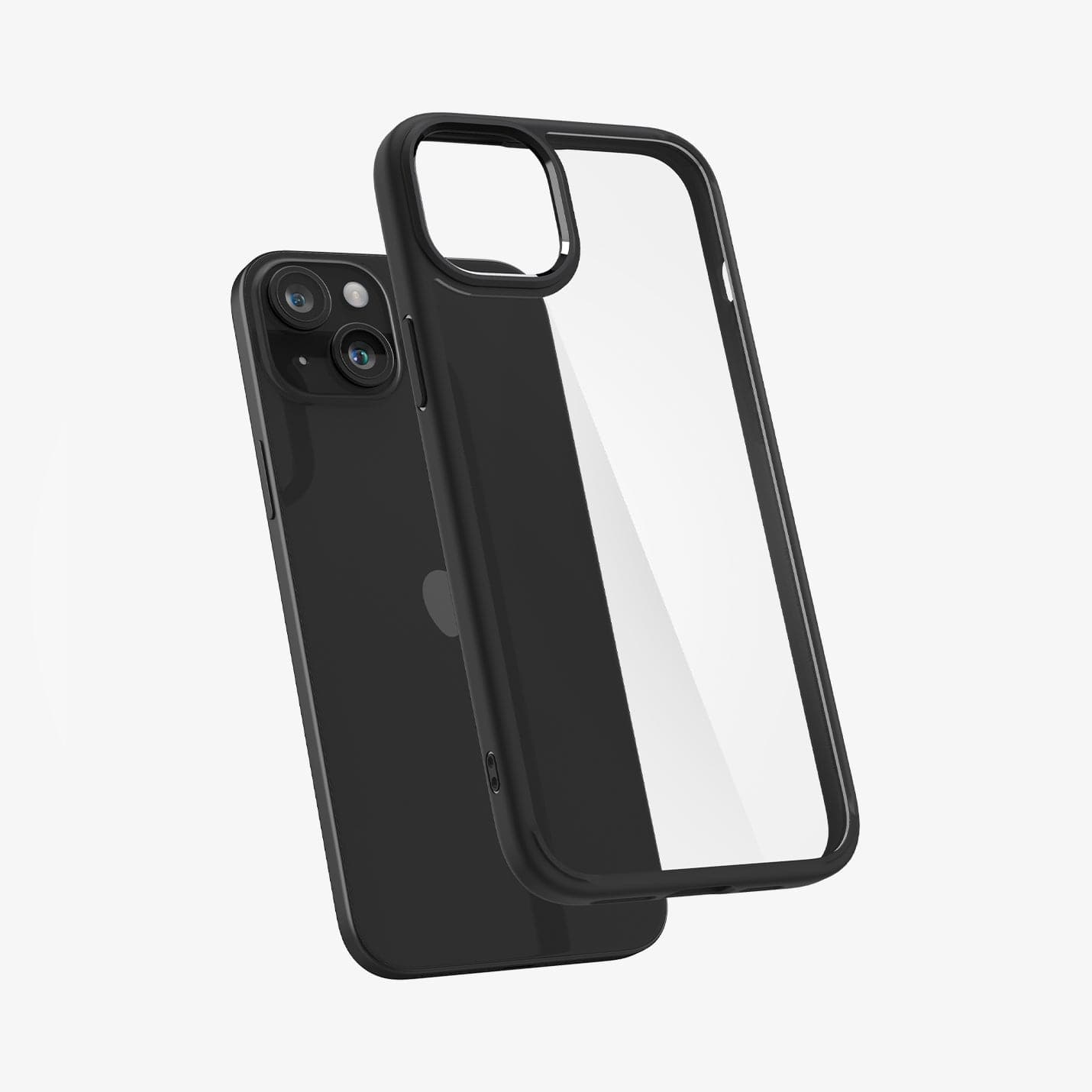 ACS07209 - iPhone 15 Series Ultra Hybrid Case in Natural Titanium showing the back 