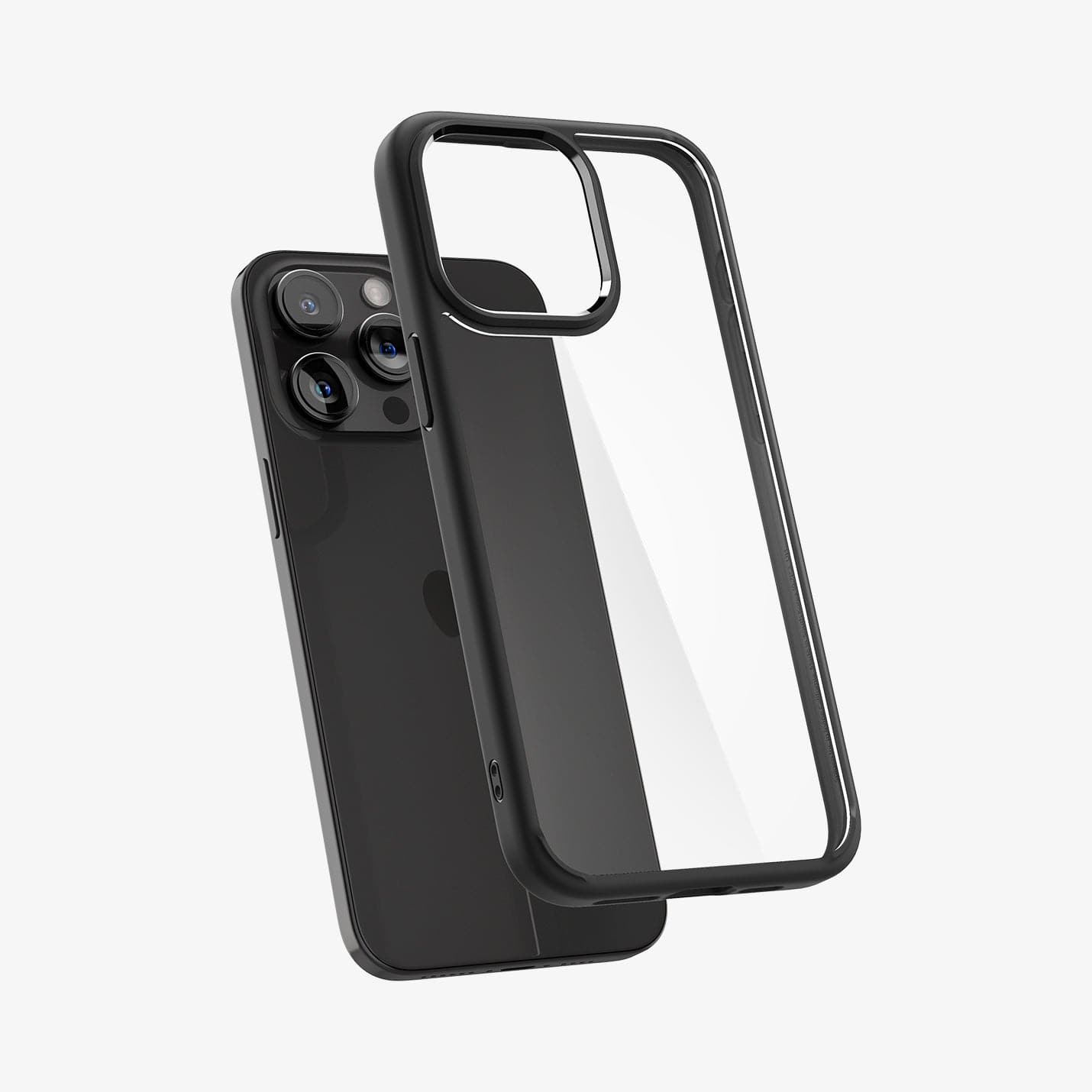 ACS07209 - iPhone 15 Series Ultra Hybrid Case in Natural Titanium showing the back 