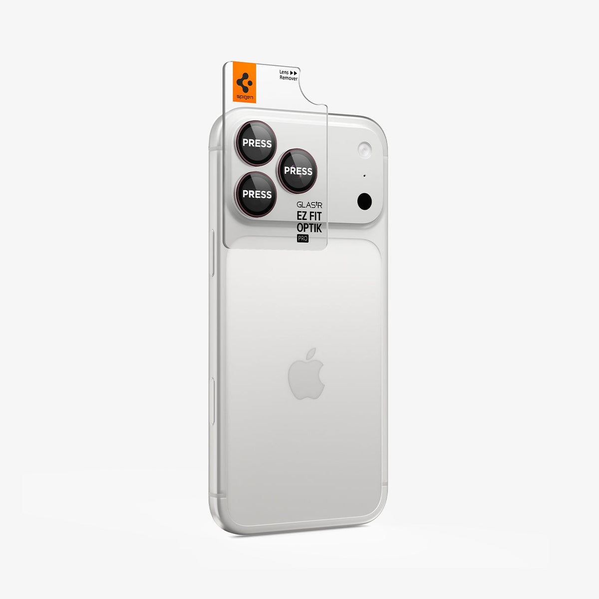 Spigen iPhone 18 Pro Max Glas.tR EZ Fit Optik Pro lens protector - Dark Cherry - image 3