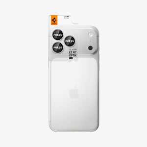 Spigen iPhone 18 Pro Max Glas.tR EZ Fit Optik Pro lens protector - Silver - image 4