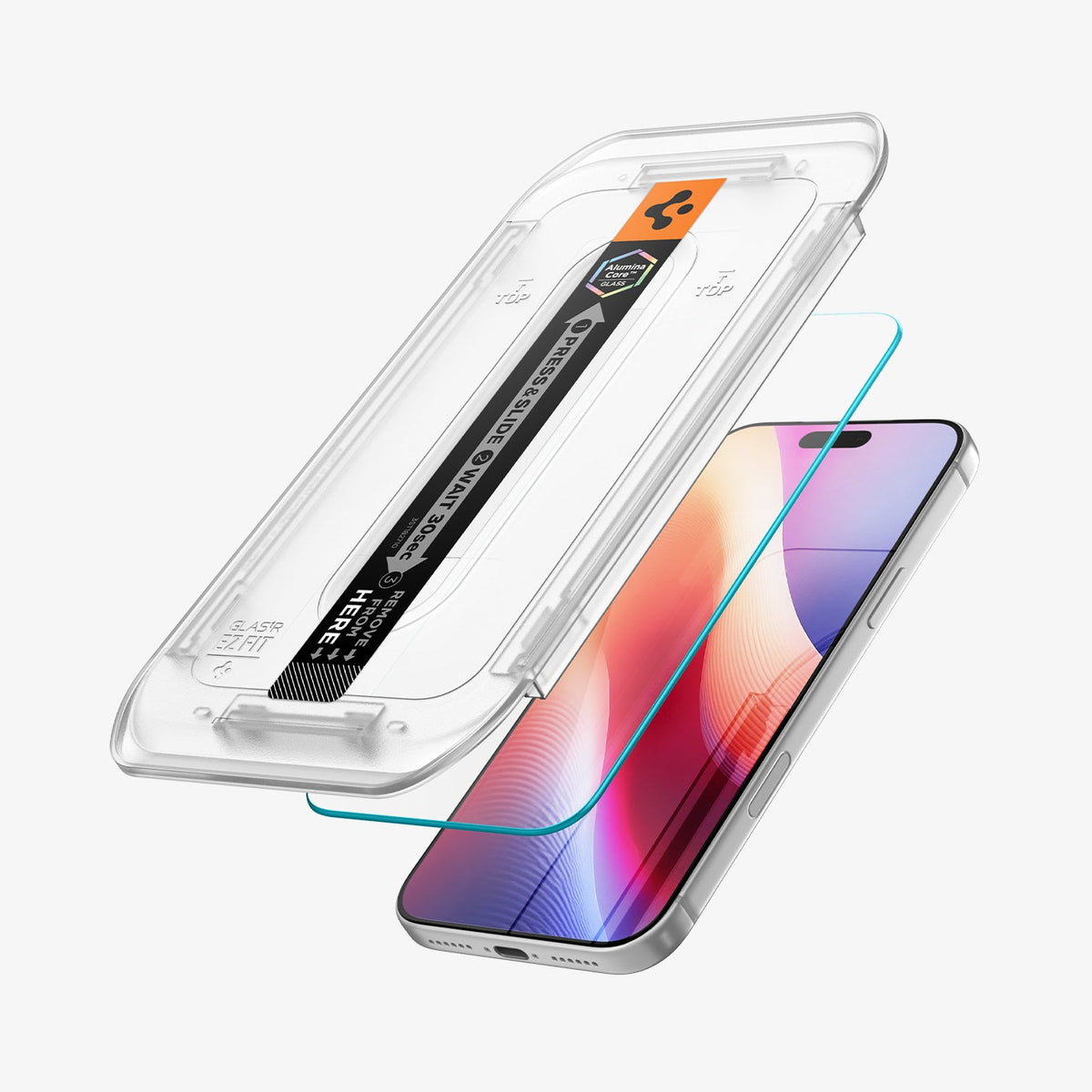 Spigen iPhone 18 Pro Screen Protector – GLAS.tR EZ Fit, Online Version – 2 Pack – Screen protector with installation tray