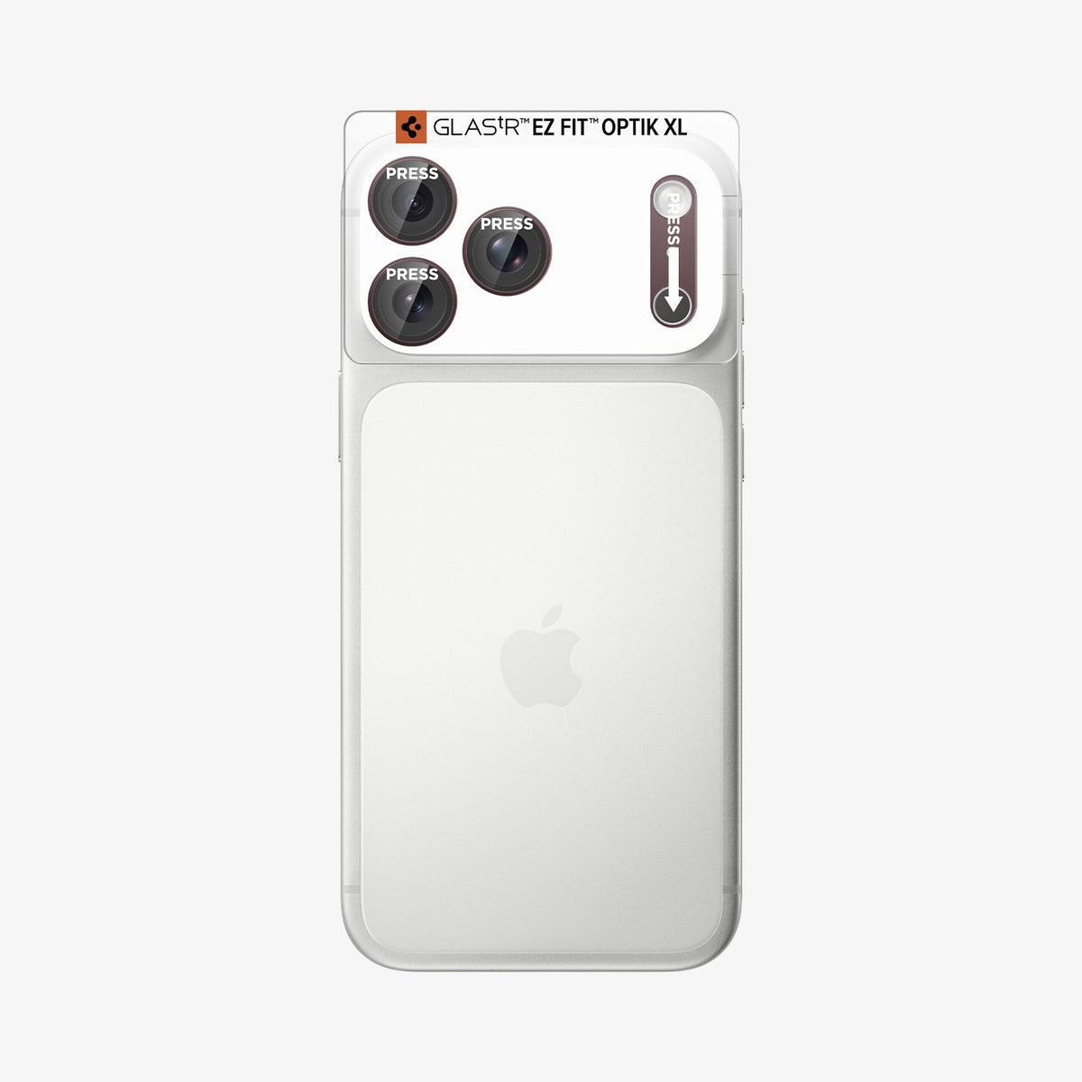 Spigen iPhone 18 Pro Glas.tR EZ Fit Optik Pro XL lens protector - Dark Cherry - image 2
