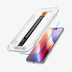 Spigen iPhone 18 Pro Max Screen Protector – GLAS.tR EZ Fit, Online Version – 2 Pack – Screen protector with installation tray