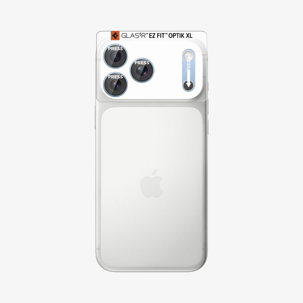 Spigen iPhone 18 Pro Max Glas.tR EZ Fit Optik Pro XL lens protector - Light Blue - image 2