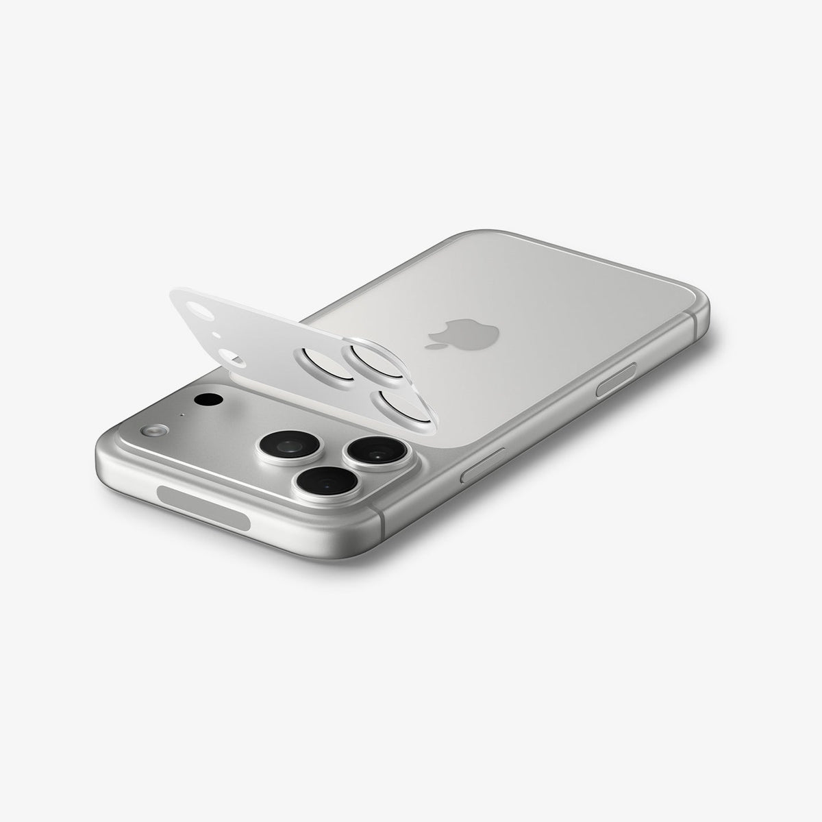 Spigen iPhone 18 Pro Max Glas.tR EZ Fit Optik Pro XL lens protector - Silver - image 4