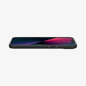 ACS03201 - iPhone 13 Pro Max Case Liquid Air in matte black showing the back