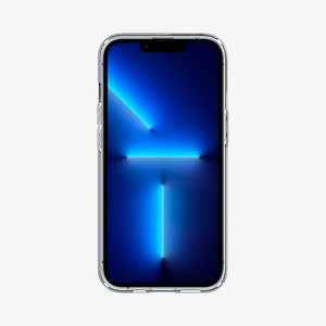 ACS03197 - iPhone 13 Pro Max Case Liquid Crystal in crystal clear showing the back