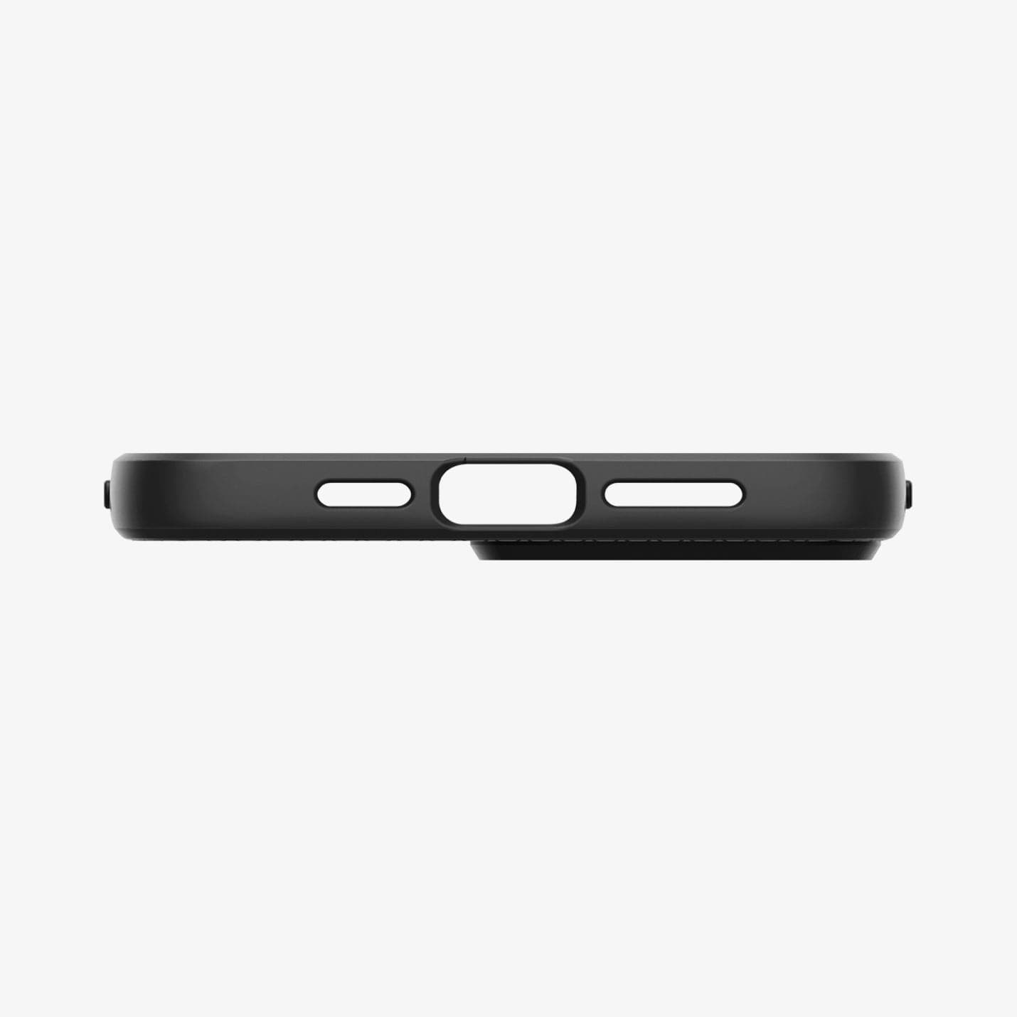 ACS03201 - iPhone 13 Pro Max Case Liquid Air in matte black showing the back