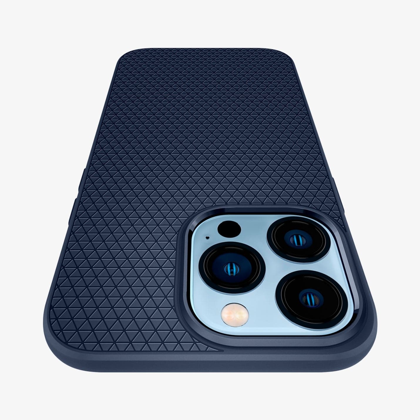 ACS03201 - iPhone 13 Pro Max Case Liquid Air in matte black showing the back