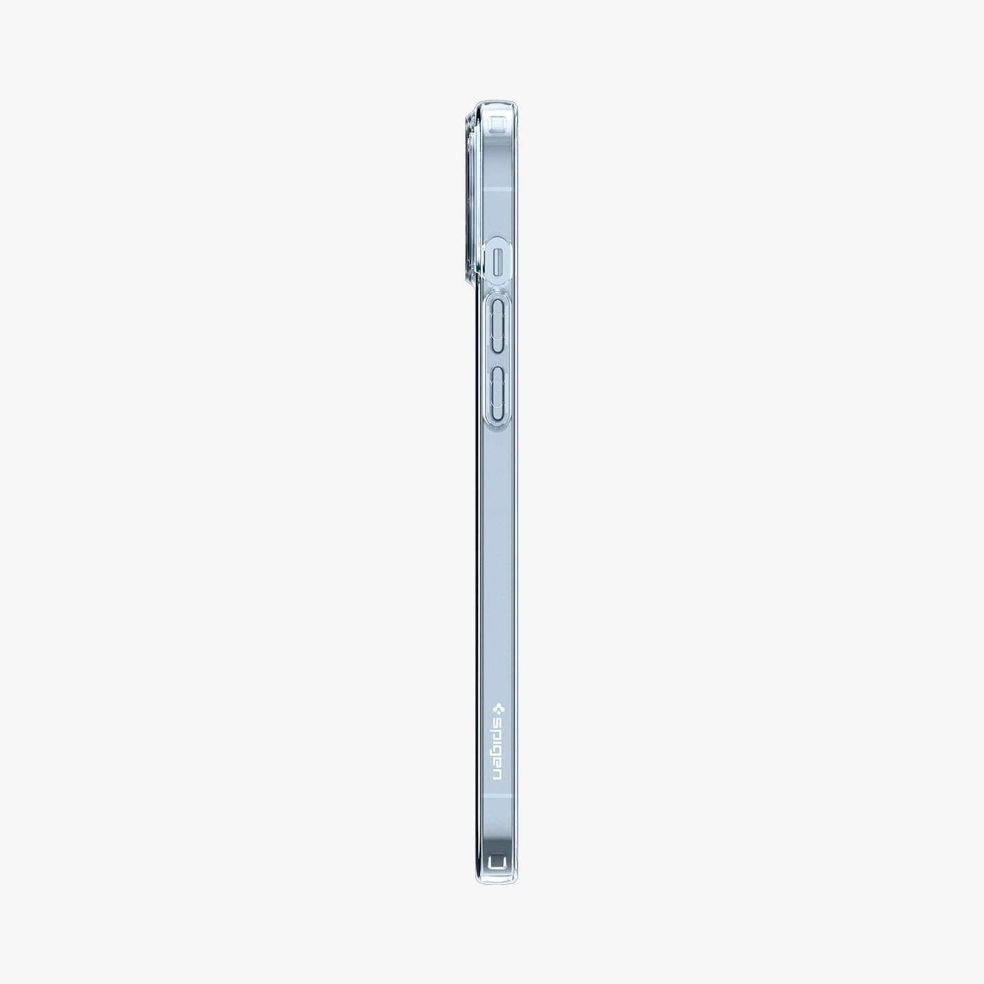 ACS04809 - iPhone 14 Pro Max Case Liquid Crystal in crystal clear showing the back