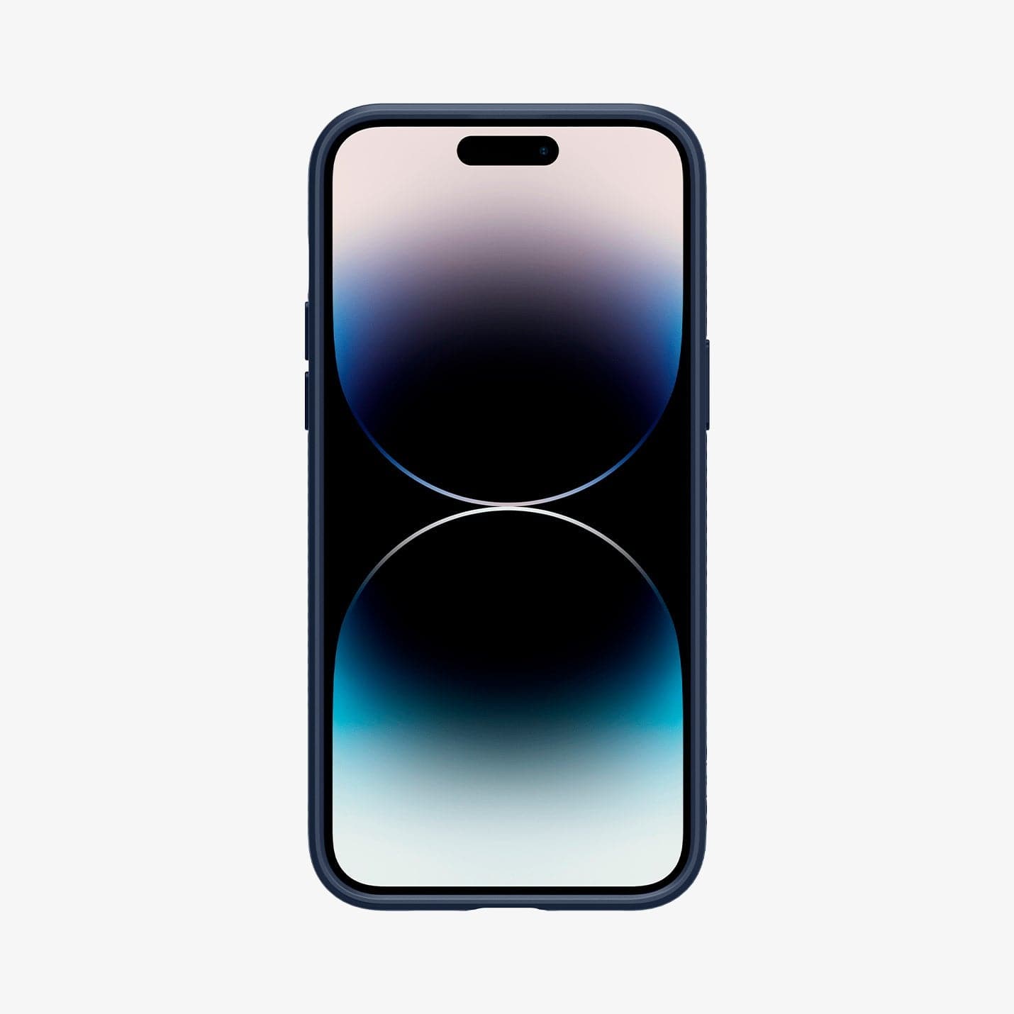 ACS04813 - iPhone 14 Pro Max Case Liquid Air in matte black showing the back
