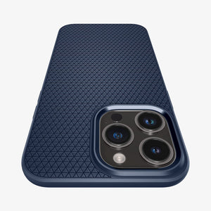 ACS04813 - iPhone 14 Pro Max Case Liquid Air in matte black showing the back