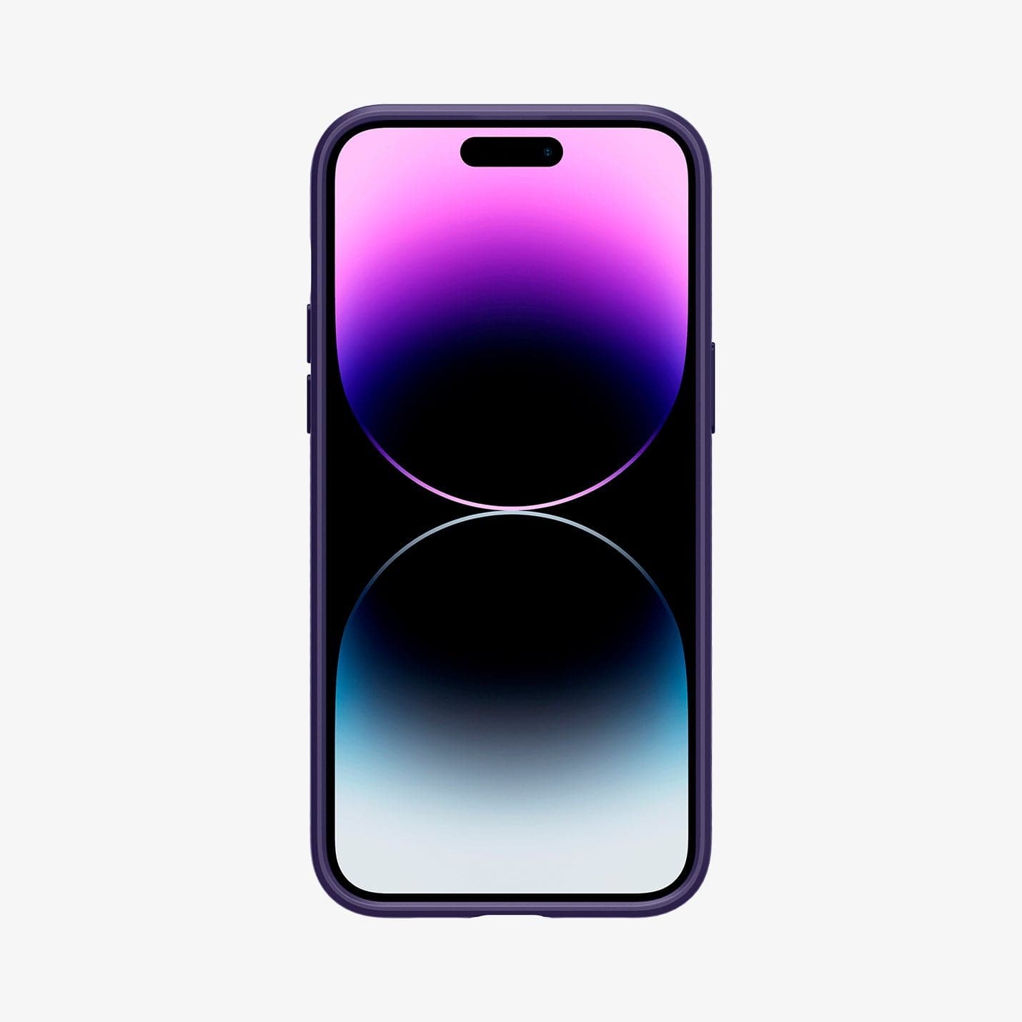 Spigen iPhone 14 Pro Max Case – Liquid Air - Deep Purple - front view