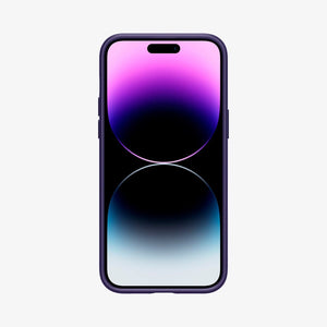 Spigen iPhone 14 Pro Max Case – Liquid Air - Deep Purple - front view