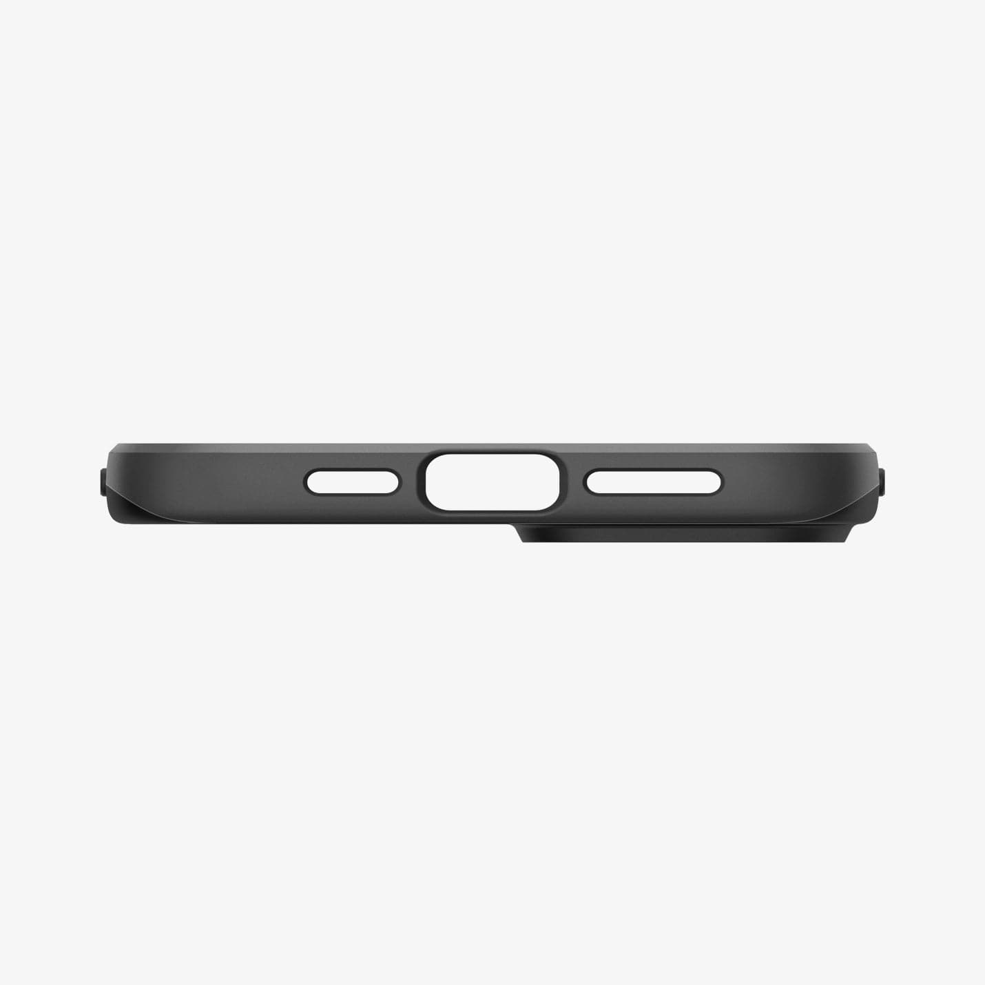Spigen iPhone 14 / iPhone 13 Case – Thin Fit in Black – charging-port and speaker cutouts