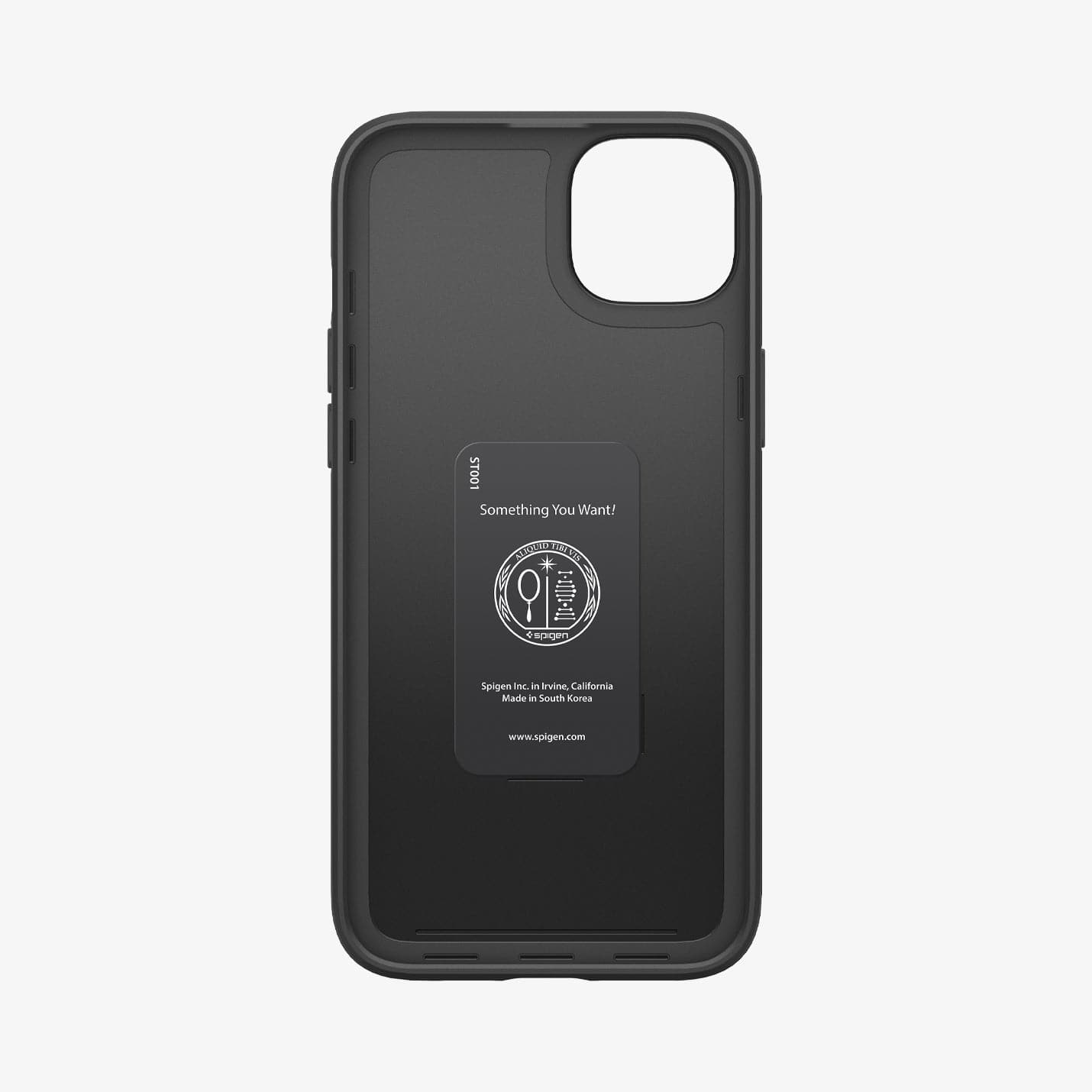 Spigen iPhone 14 / iPhone 13 Case – Thin Fit in Black – interior case structure