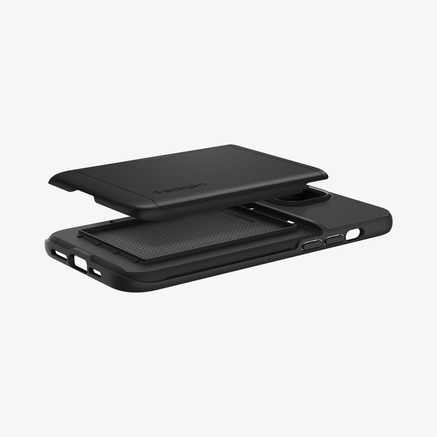 ACS04835 - iPhone 14 Pro Max Case Slim Armor CS in black showing the back