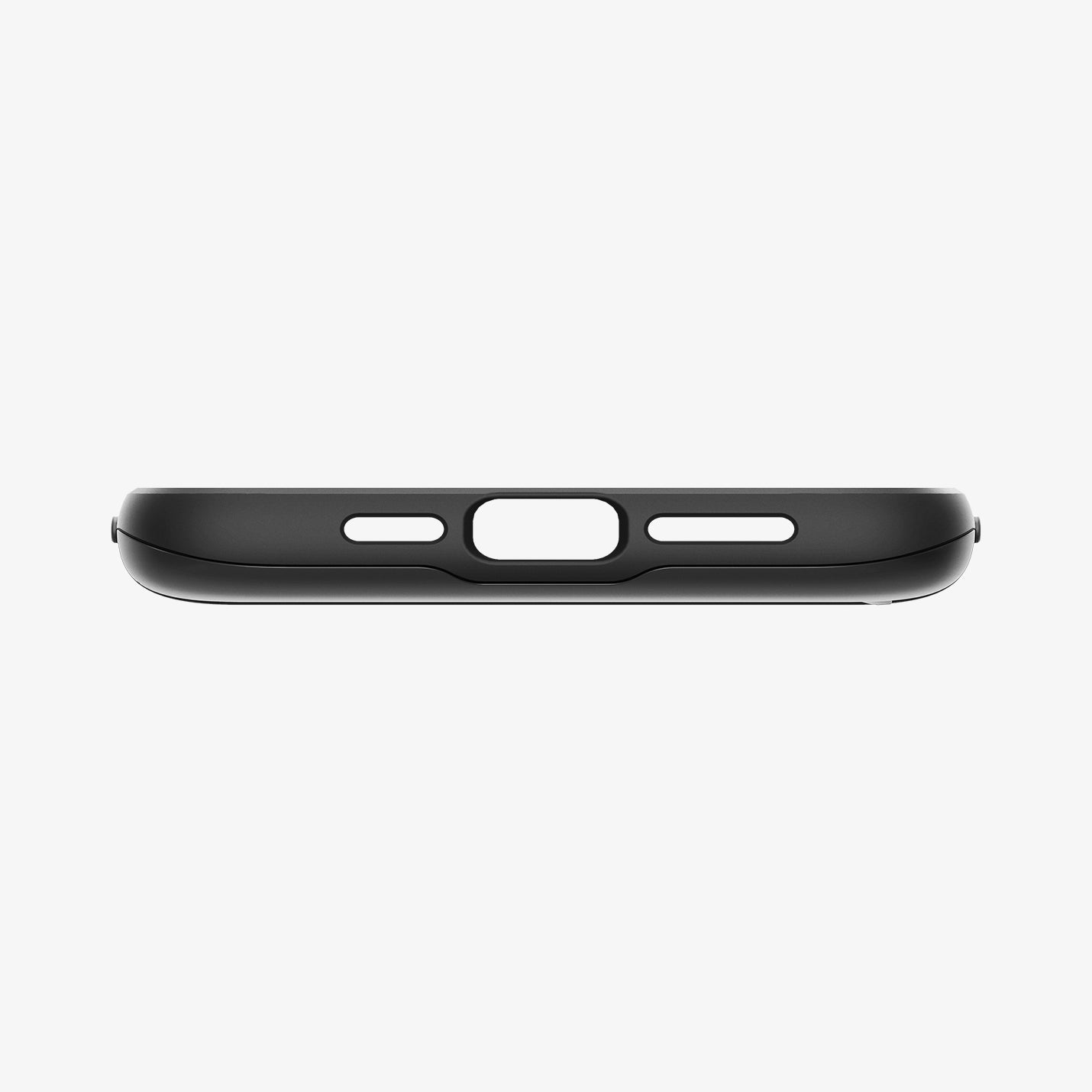 Spigen iPhone 14 Plus Case – Slim Armor CS in Black – charging-port and speaker cutouts