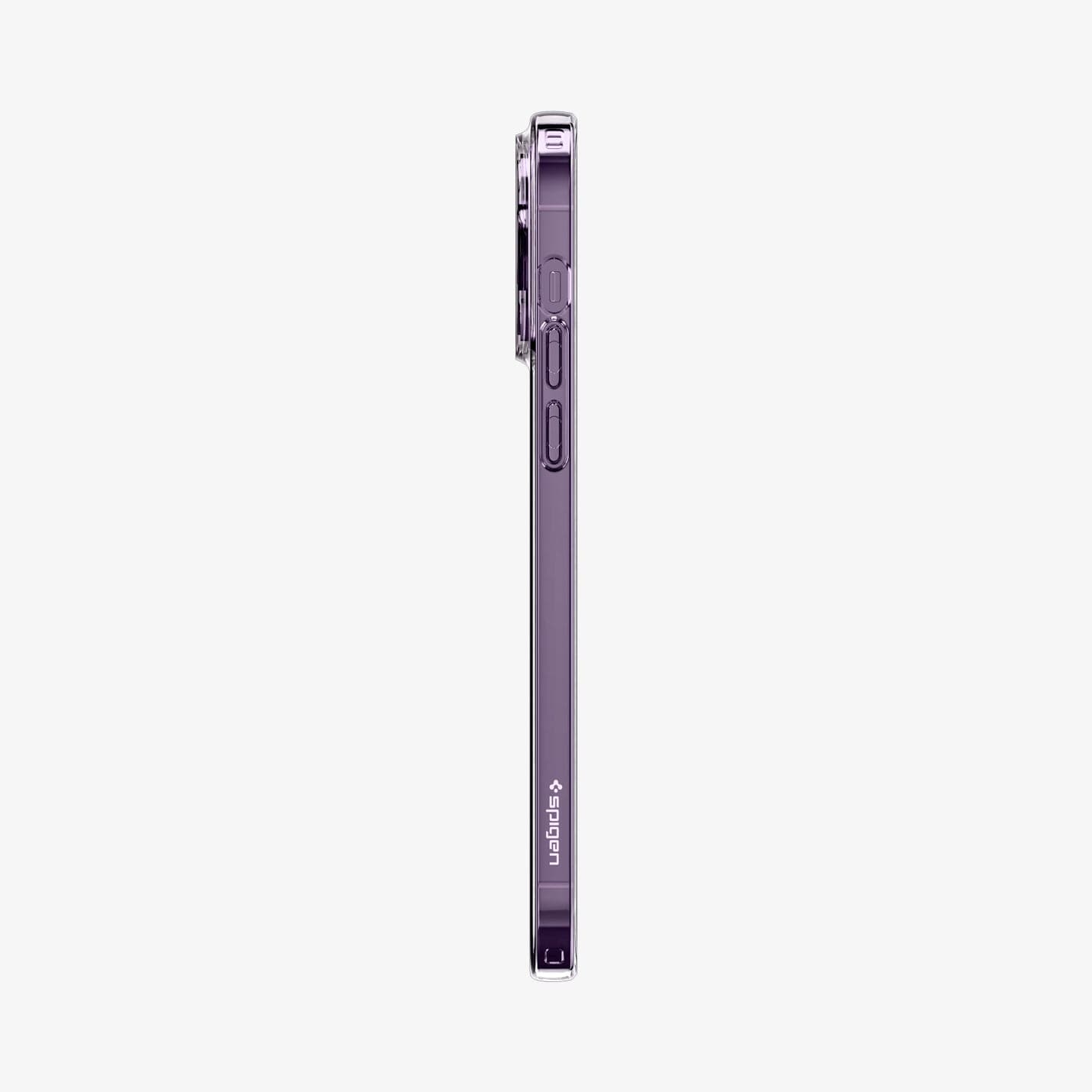 ACS04809 - iPhone 14 Pro Max Case Liquid Crystal in crystal clear showing the back