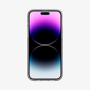ACS04809 - iPhone 14 Pro Max Case Liquid Crystal in crystal clear showing the back