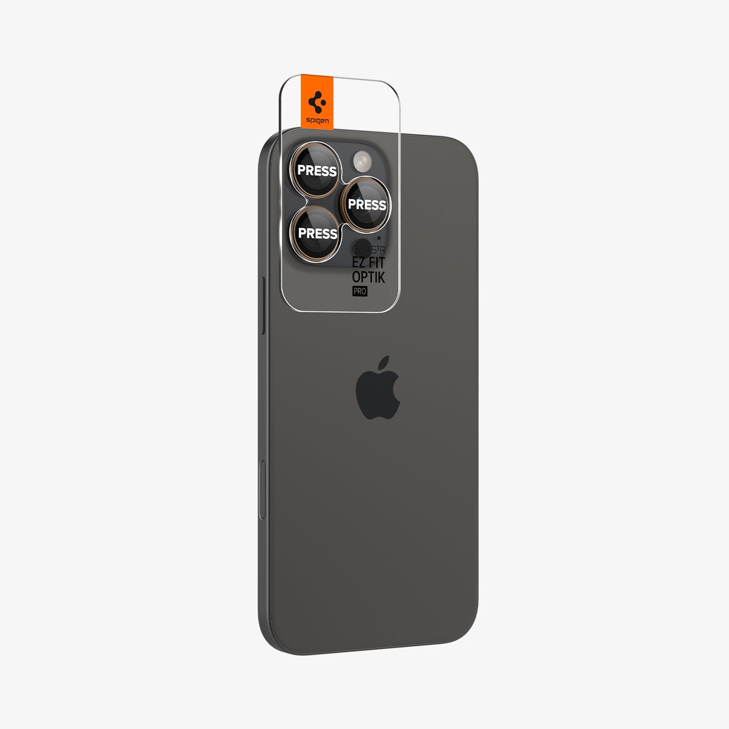 Spigen iPhone 16 Pro Max / 16 Pro Lens Protector – Optik Pro EZ Fit – Desert Titanium product image 5