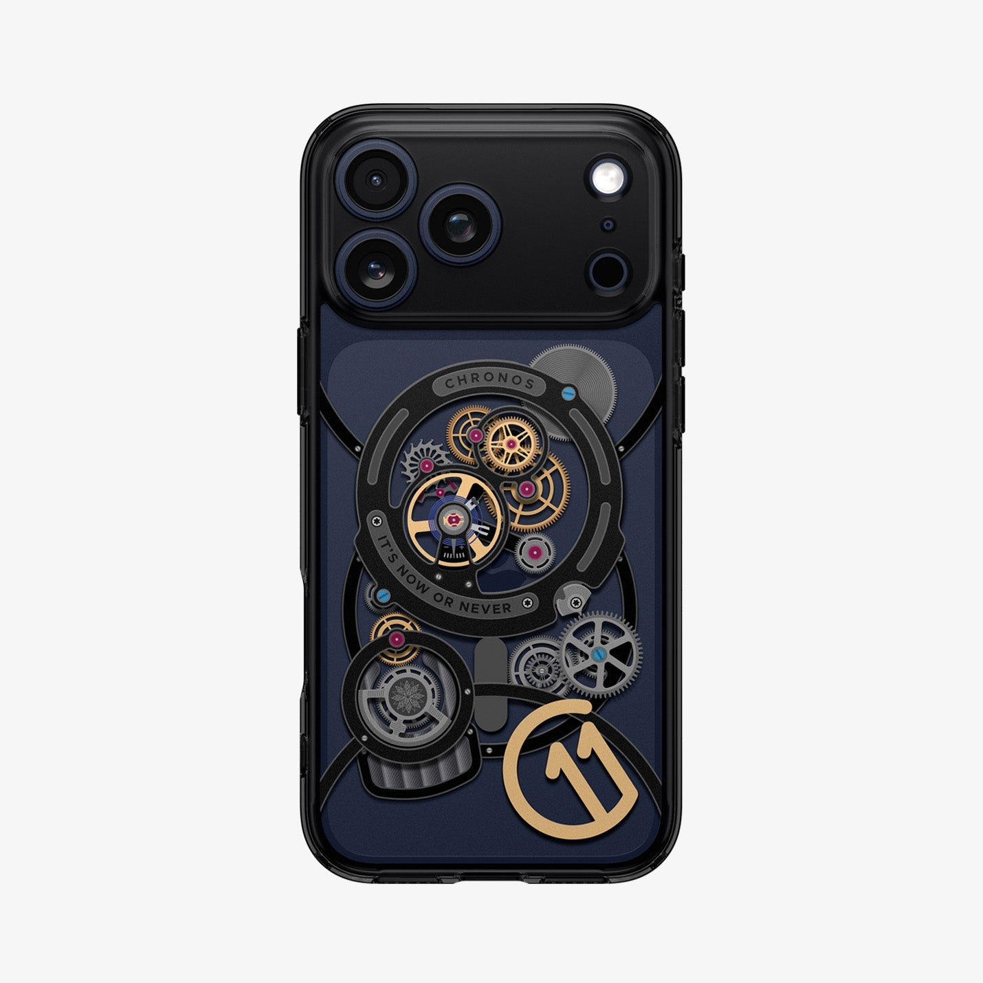 Spigen iPhone 17 Pro c11 Chronos MagFit case - white-background back view