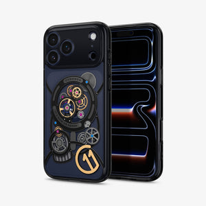 Spigen iPhone 17 Pro c11 Chronos MagFit case - side and interior view