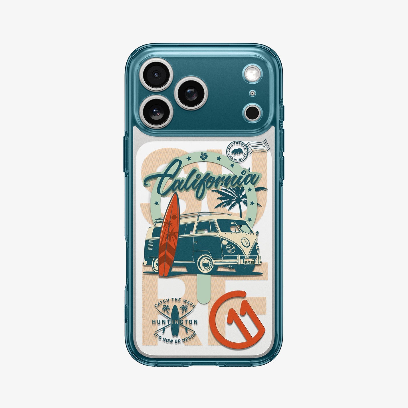 Spigen iPhone 17 Pro c11 Huntington MagFit case - white-background back view