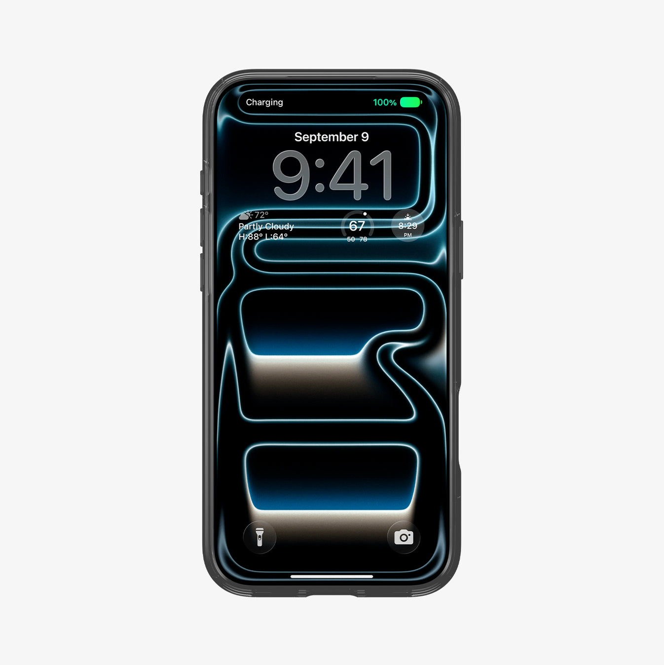 Spigen c11 Signal case front view on iPhone 17 Pro Max
